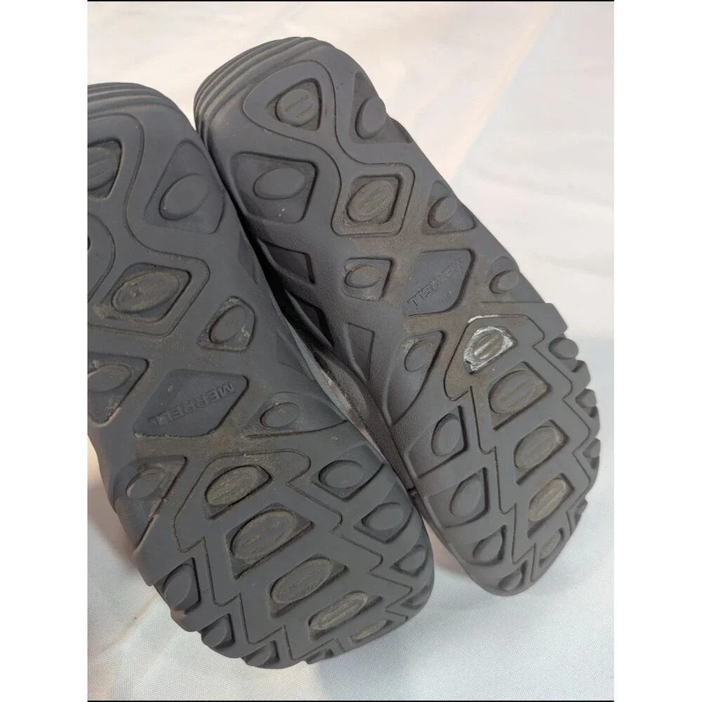 Merrell Kids Gray and Light Blue Elastic Lace Water Shoes
